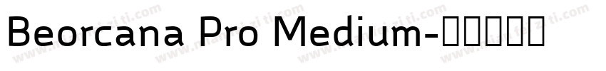 Beorcana Pro Medium字体转换